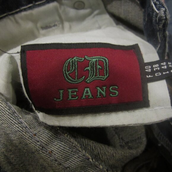 Cinema Donna Embroidered Dragon & Roses Vintage Jeans - Picture 5 of 6